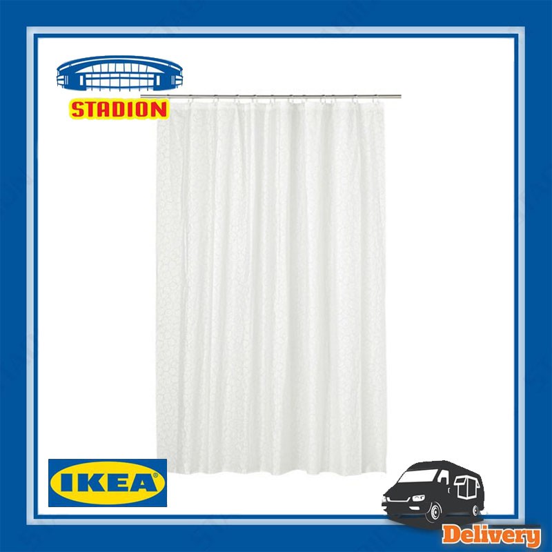 ผ้าม่าน ห้องน้ำ ม่านกันน้ำ BJÄRSEN เบยร์เชน IKEA