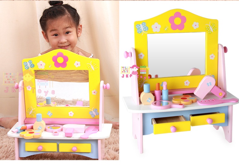 ชุดโต๊ะเครื่องเเป้งไม้