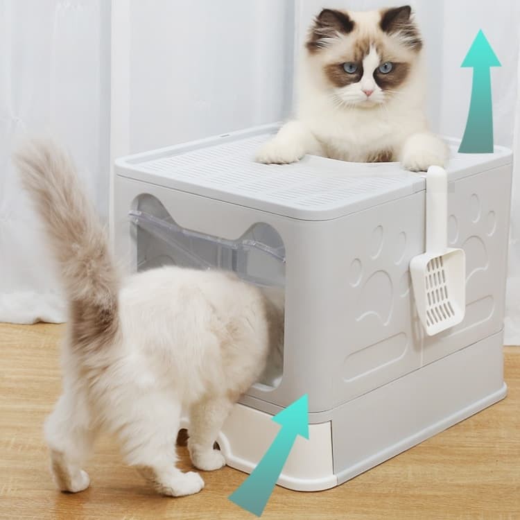 CatHoliday ห้องน้ำโดมหลุม XL V4 กระบะทรายแมว ห้องน้ำแมว