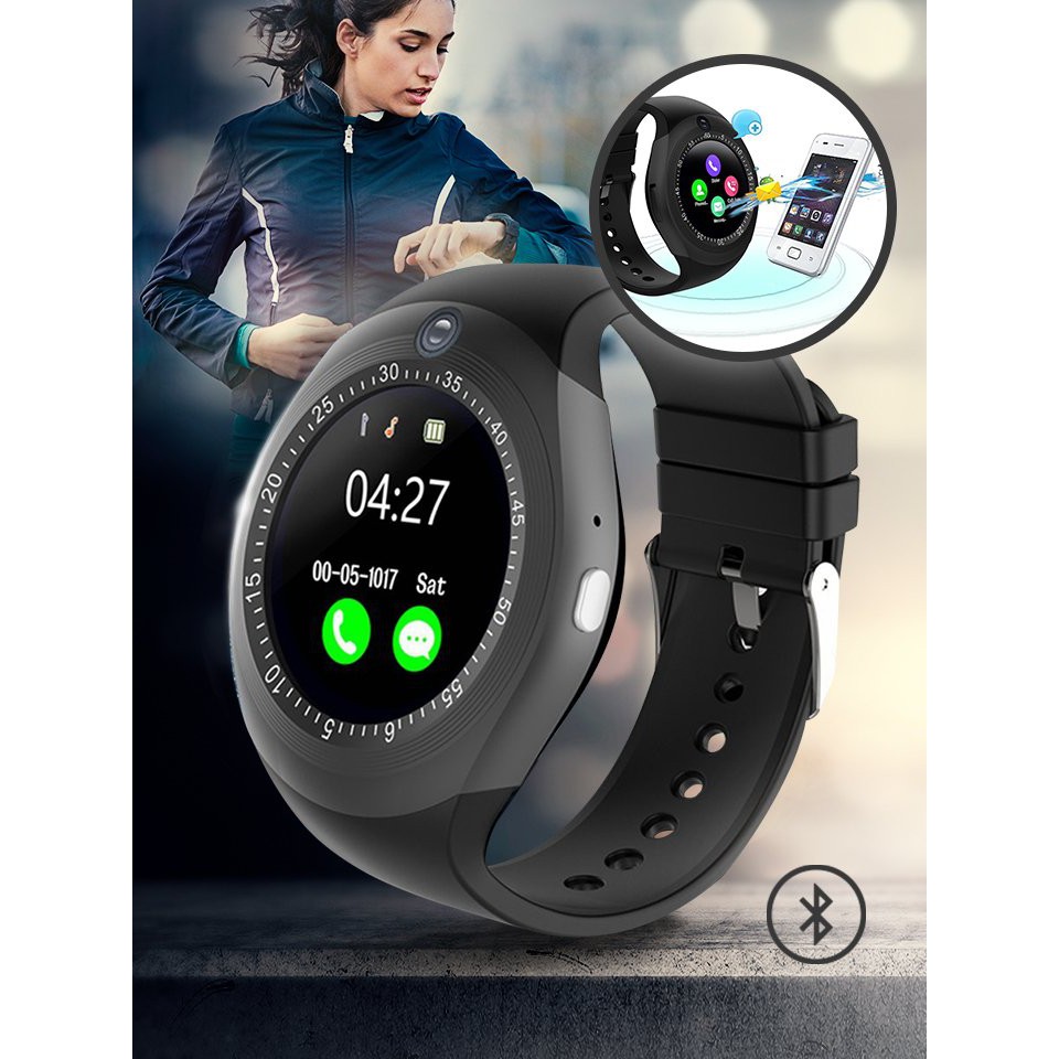 !!สินค้าขายดี!! Y1S สมาร์ทวอทช์ นาฬิกาข้อมืออัจฉริยะ พร้อมกล้องถ่ายรูป Y1S Smart Watch with Camera