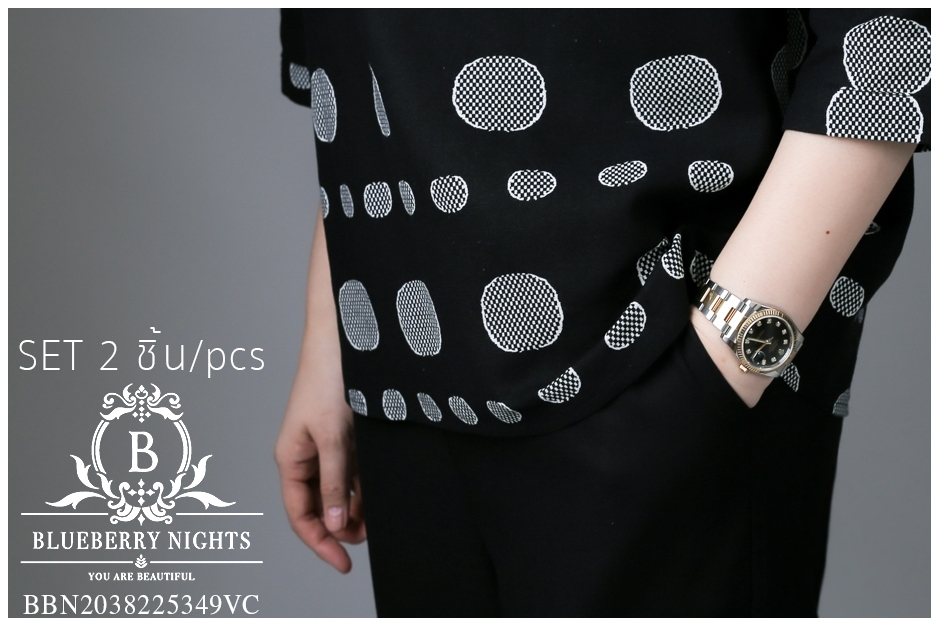 SaLe++#Blueberry Nights 14039 ชุดเซ็ตผ้าฝ้ายธรรมชาติ เสื้อผ้าฝ้ายธรรมชาติผสมลินินเนื้อดีเกรดพรีเมี่ยม เนื้อผ้านุ่มใส่สบายมากๆๆ ดีเทลเสื้อเชิ้ตกระดุมหน้า4เม็ด พิมพ์ลายสีสันสดใส ปลายแขนเชิ้ตติดกระดุมสามารถพับล็อคได้ แพทเทิร์นกางเกงสีพื้นขายาว เอวยางยืดอิลาส