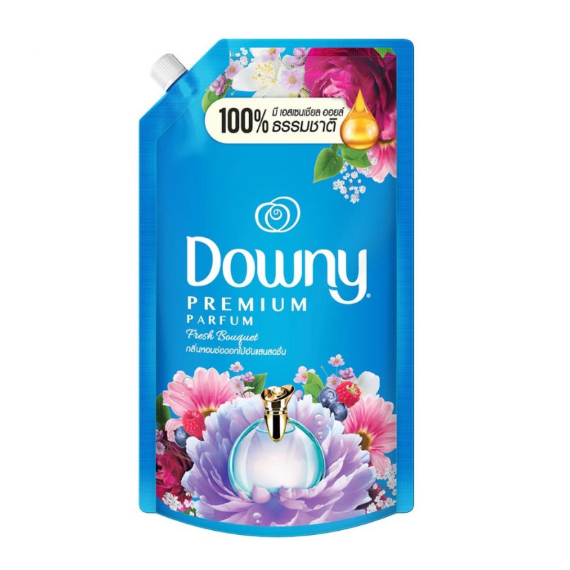 [ใหม่!] Downy ดาวน์นี่ น้ำยาปรับผ่านุ่ม สูตรเข้มข้น กลิ่นช่อดอกไม้อันแสนสดชื่น 560มล. X4