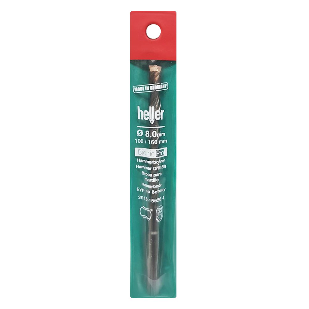เครื่องมือช่าง สว่าน ดอกสว่าน ดอกสว่าน HELLER SDS PLUS 8X160มิลลิเมตร CONCRETE DRILL BIT HELLER SDS PLUS 8X160MM
