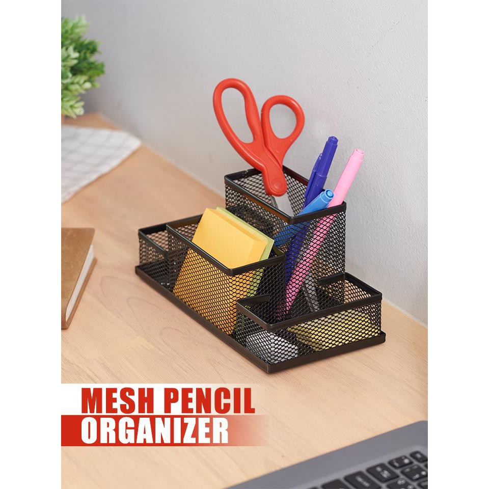 !!สินค้าขายดี!! ที่วางอุปกรณ์เครื่องเขียน Mesh pencil organizer