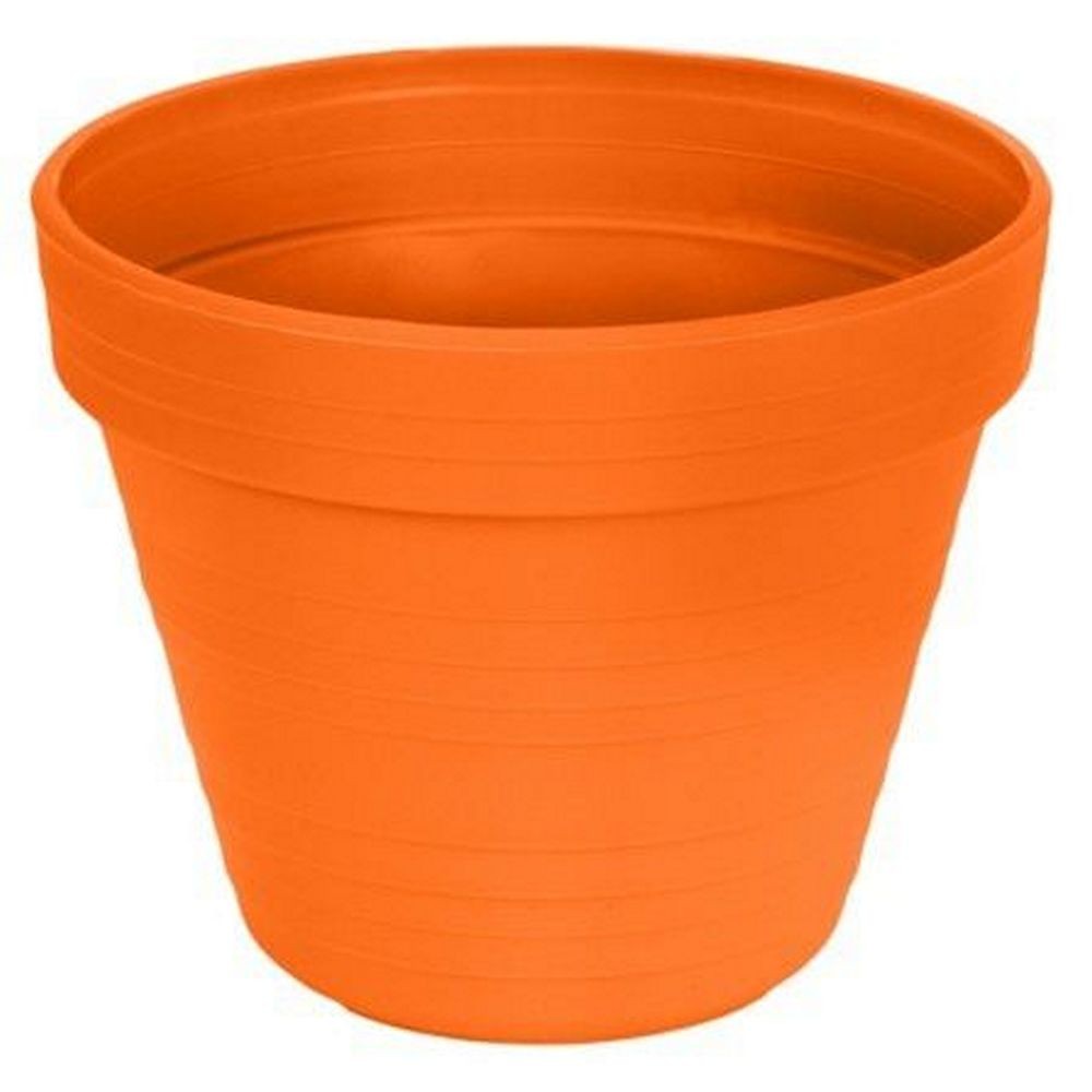 กระถางพลาสติก BABA ไซส์ S 18 ซม. สีส้ม PLASTIC PLANT POT BABA BI 203 S 18CM ORANGE