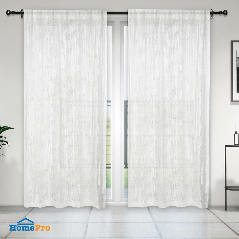 ผ้าม่านโปร่งซ่อนหู CHILD FREEDOM STYLE SAKANO 135X220 ซม. สีขาว ผ้าม่านประตู CURTAIN ผ้าม่านและมู่ลี่