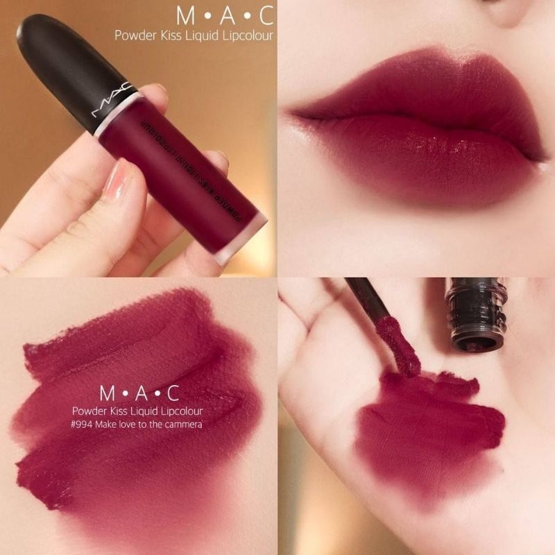 MAC Powder Kiss Liquid Lipcolour สี 994 Make Love To The Camera ลิปเนื้อแมตต์นุ่ม