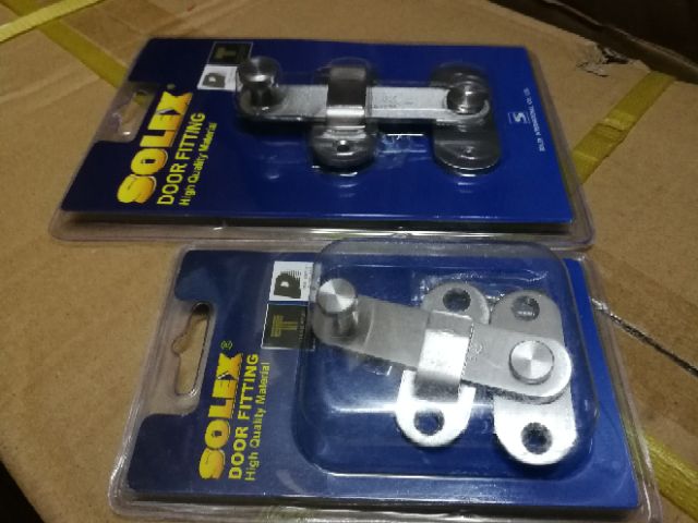 กลอนสับห้องน้ำ/ประตูบานเลื่อน SOLEX รุ่น E3”และรุ่นE4”