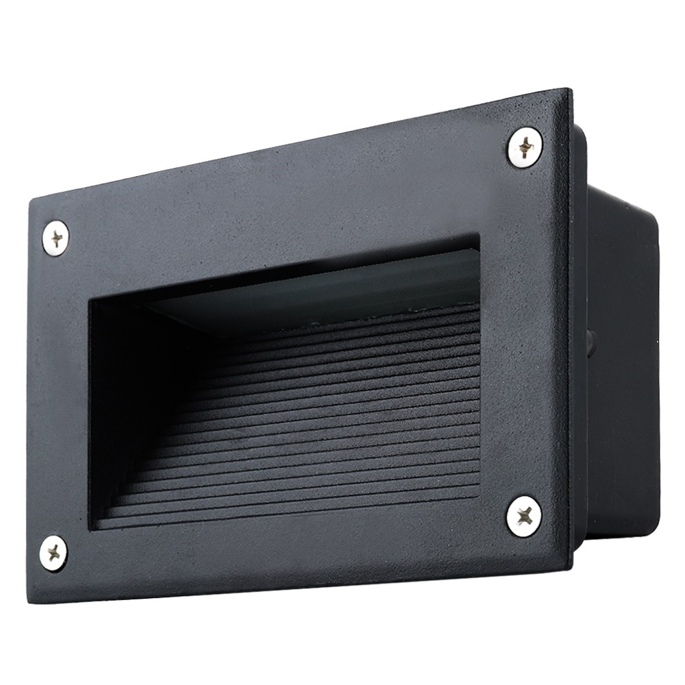 ไฟผนังนอก CARINI LED LCW1820-3 อะลูมิเนียม MODERN สีดำ ไฟตกแต่งสวน ไฟภายนอก