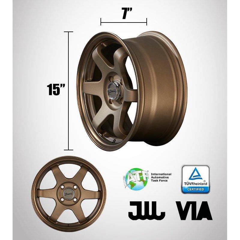 !!สินค้าขายดี!! ล้อแม็กอัลลอย 15" 15” x 7” x ET30 4H100 15" Alloy Wheel