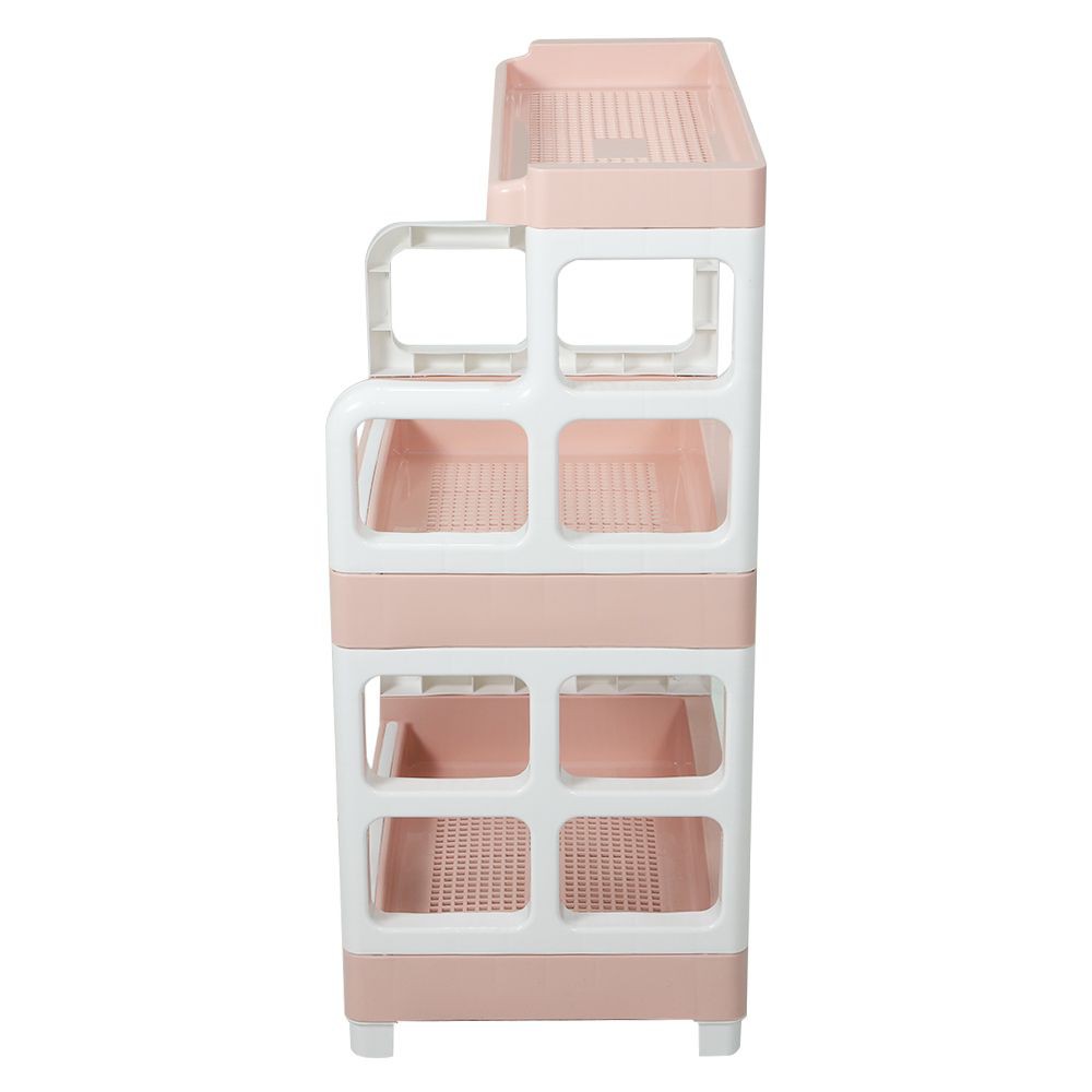 ชั้นวางอเนกประสงค์ 2 ชั้น+ชั้นลอย API ECO ชมพู KITCHEN RACK PLASTIC 2TIER+1TIER API ECO PINK
