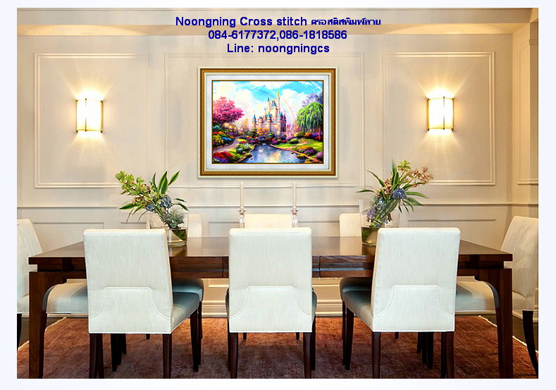 วิว ชุดปักครอสติส พิมพ์ลาย ครอสติสจีน งานฝีมือทำที่บ้าน DIY