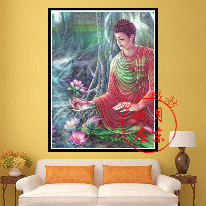 เจ้าแม่กวนอิม ครอสติสคริสตัล Diamond painting โมเสก ภาพติดเพชร งานฝีมือทำที่บ้าน DIY