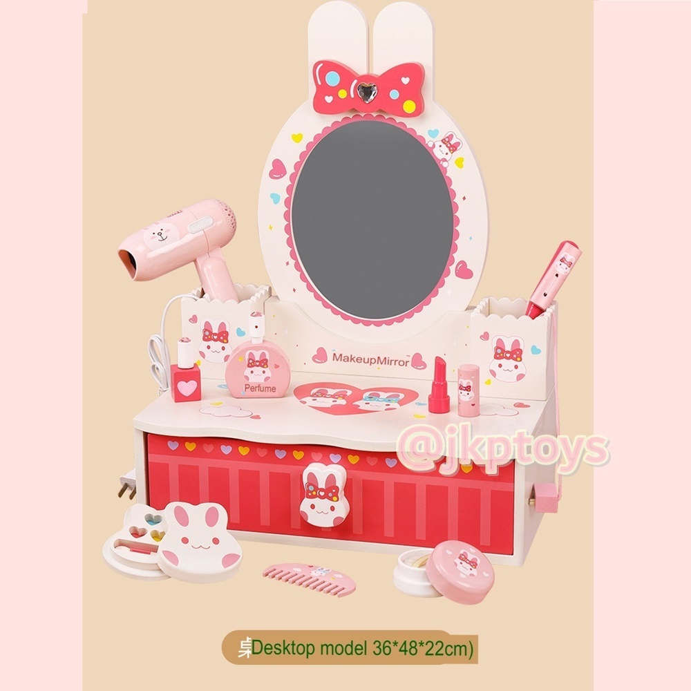 PlayTive Junior Kitchen Wooden Toy ครัวไม้เทาแดง สำเนา