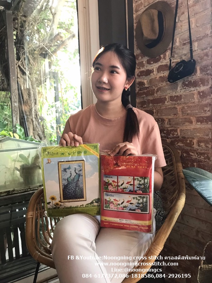 กระต๋าย ความรักอันสมบูรณ์มั่นคง ชุดปักครอสติส พิมพ์ลาย ครอสติสจีน งานฝีมือทำที่บ้าน DIY