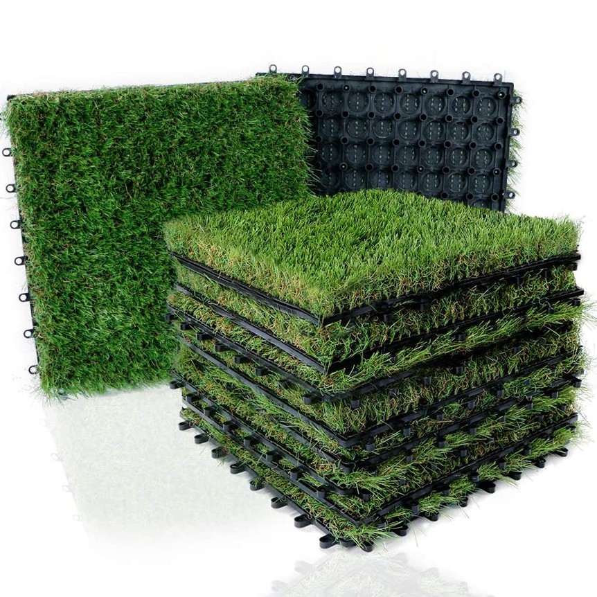 #1920 แผ่นไม้ปูพื้นตกแต่งสวน หญ้าเทียมปูพื้นตกแต่งสวน อุปกรณ์จัดสวน