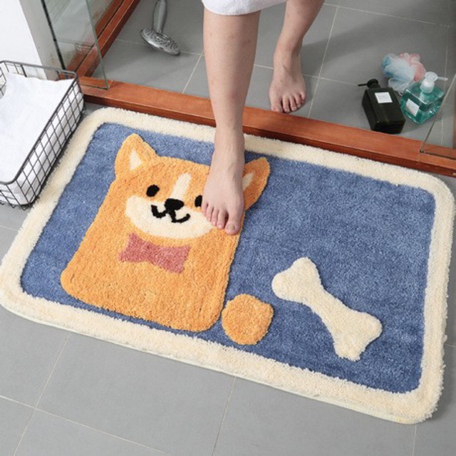 [Carpet] Kitchen - Bathroom mats พรมขนยาวนุ่ม เช็ดเท้า ตกแต่งบ้านห้องครัวห้องน้ำ ห้องนั่งเล่น ลายตัวการ์ตูนน่ารัก