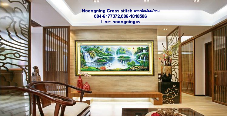 ผู้หญิงชาวจีน ชุดปักครอสติช พิมพ์ลาย ครอสติสจีน งานฝีมือ DIY