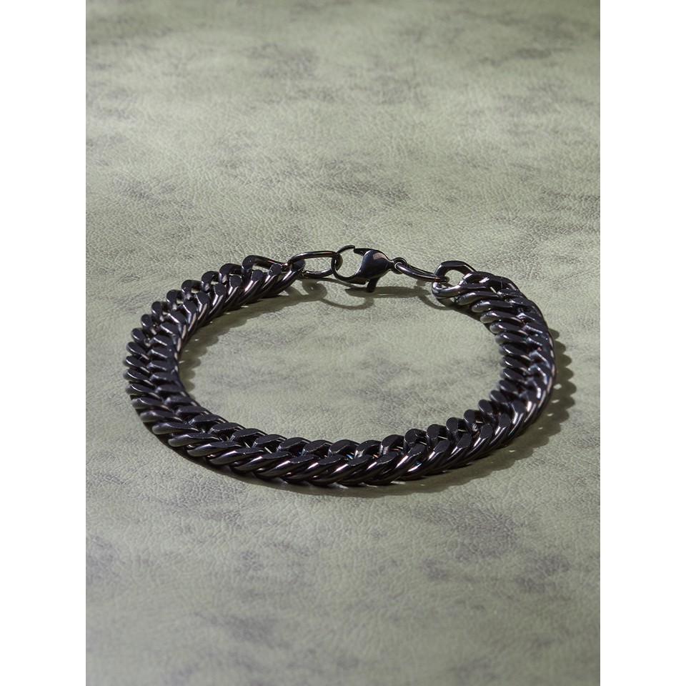 !!สินค้าขายดี!! สร้อยข้อมือลายโซ่ สร้อยข้อมือแฟชั่น Black Chain Bracelet