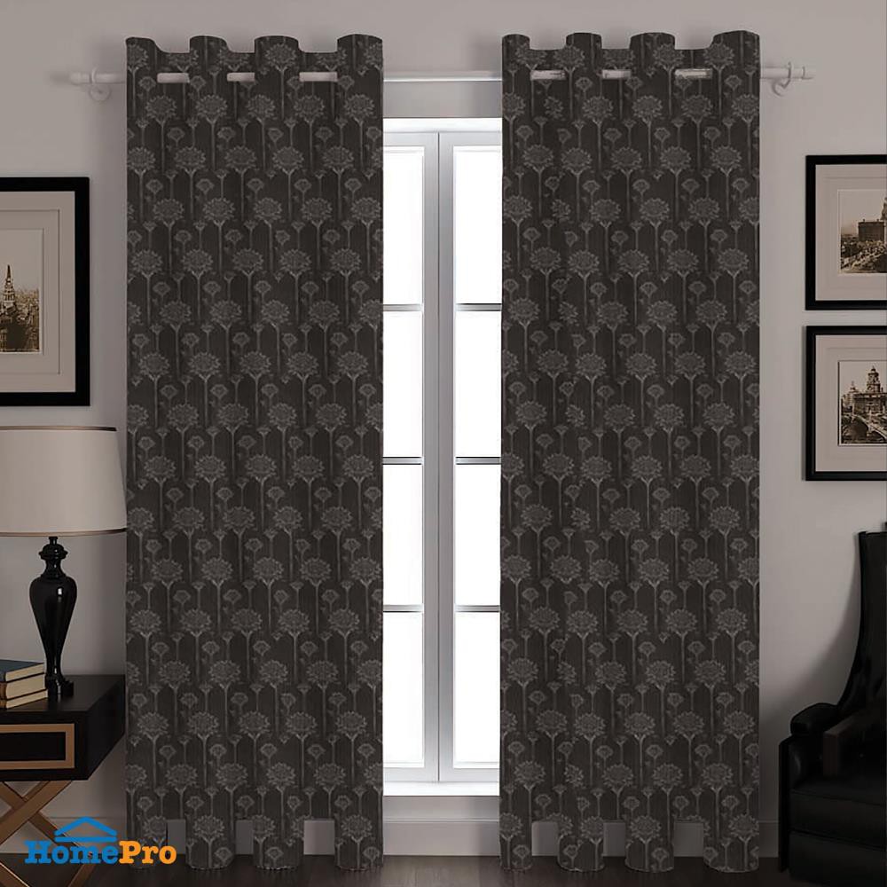 ผ้าม่าน EYELET CHILD FREEDOM STYLE KRIS UV 140X250 ซม. สีเทา ผ้าม่านประตู CURTAIN ผ้าม่านและมู่ลี่