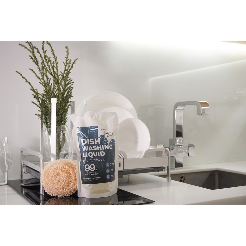[เซ็ทบ้านคลีน] น้ำยาซักผ้า x1 น้ำยาล้างจาน x1 น้ำยาถูพื้น x1 ชนิดถุงเติม Divana Urban Forest สูตรอ่อนโยน บ้านหอม สะอาด