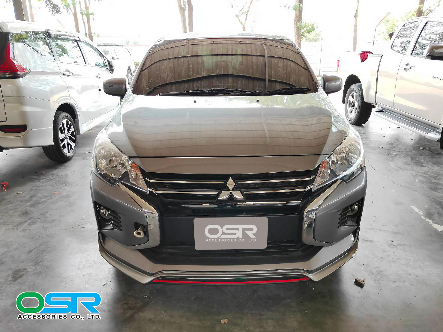 ชุดแต่งรถ สเกิร์ต-สปอยเลอร์ New Mitsubishi Attrage 2020 ทรง SR-Limited By OSR