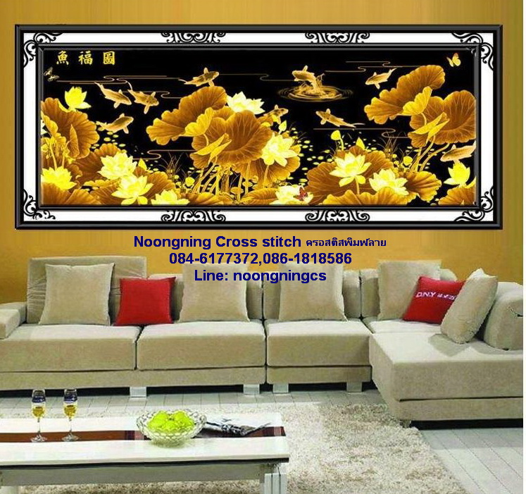 อินทรีย์ ชุดปักครอสติช พิมพ์ลาย ครอสติสจีน งานฝีมือ DIY