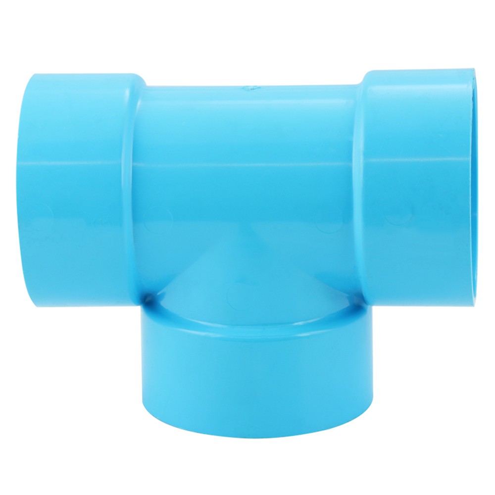 ท่อประปา ข้อต่อ ท่อน้ำ ท่อPVC ข้อต่อสามทาง-บาง SCG 2 1/2นิ้ว สีฟ้า FAUCET TEE PVC SOCKET SCG 2 1/2"