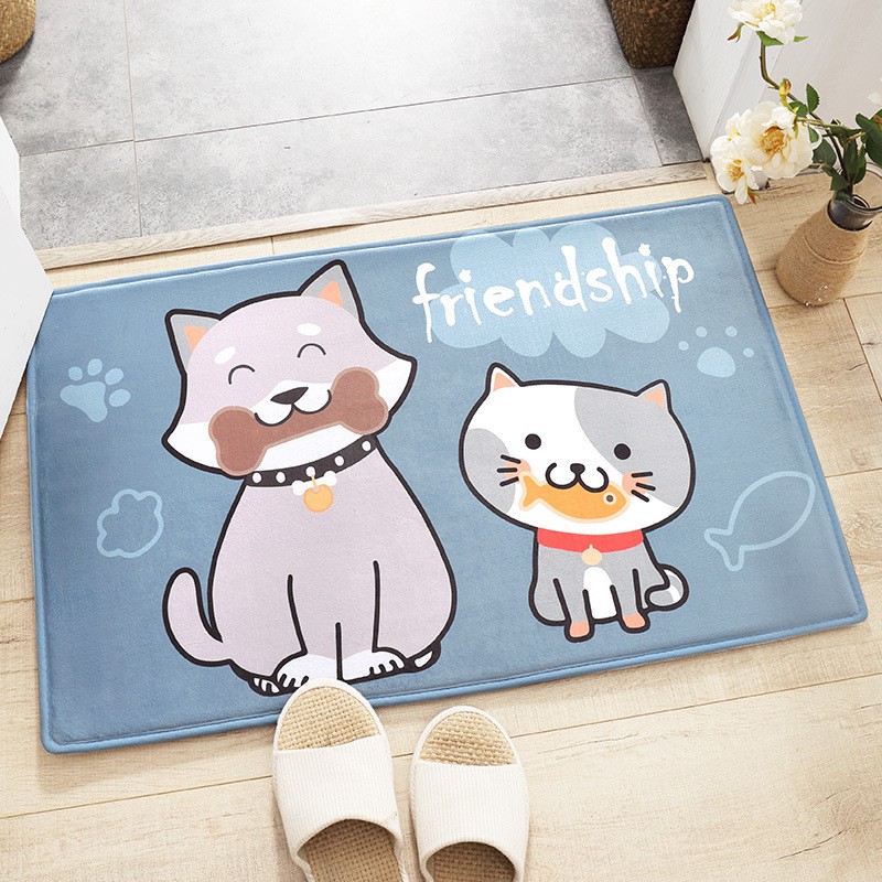 [Carpet] พรมลดความเมื่อยล้า พรมเช็ดเท้า พรมห้องน้ำ พรมปูพื้น เมมโมรี่โฟม ลายการ์ตูน (ขนาด 40x60cm)