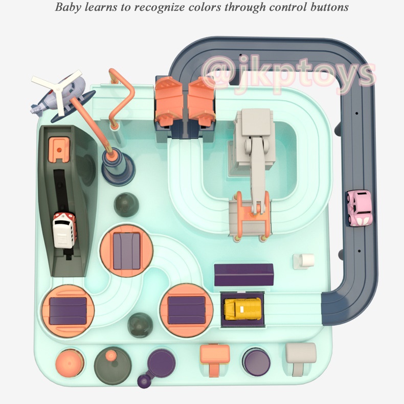 ของเล่นรถผจญภัย ของเล่นเสริมสร้างพัฒนาการเจ้าตัวเล็ก Car Adventure Small City For Kids