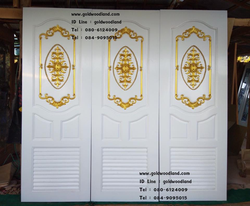 ประตูห้องน้ำไม้สัก - 04