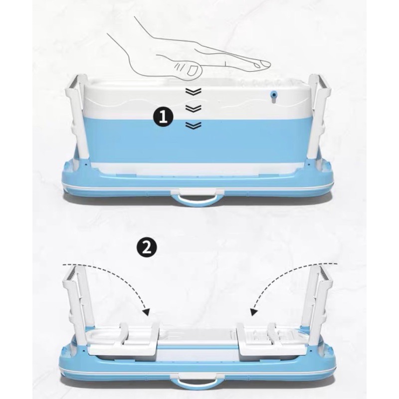 อ่างอาบน้ำพับเก็บได้ แช่ตัวผ่อนคลายสบายๆ ใช้งานสะดวก ประหยัดพื้นที่ มีให้เลือกถึง 2 สี