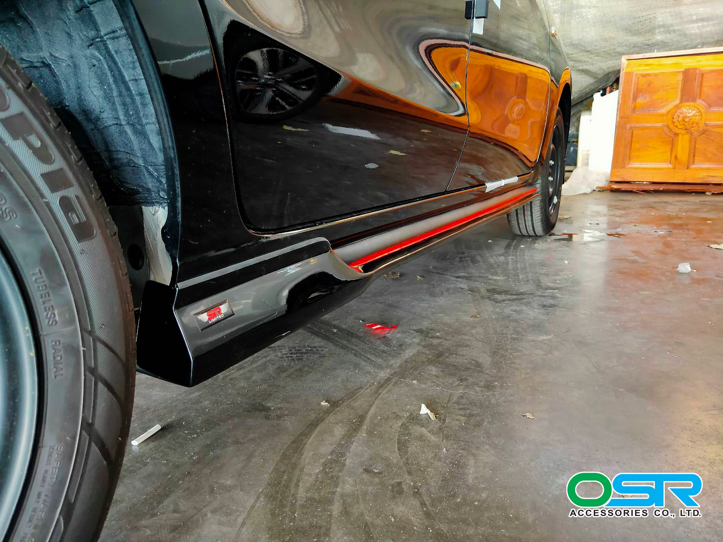 ชุดแต่งรถ สเกิร์ต-สปอยเลอร์ New Mitsubishi Attrage 2020 ทรง SR-Limited By OSR