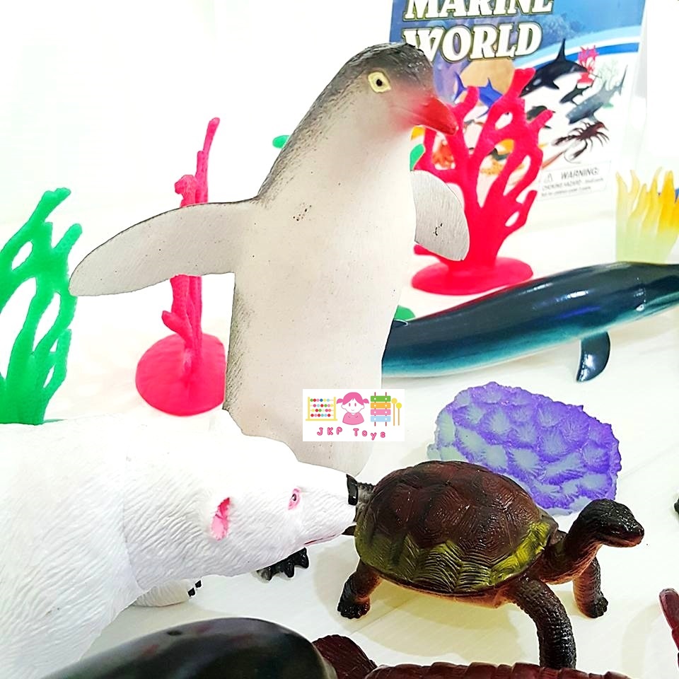 โมเดลพลาสติกเกรดดี ลายสัตว์ทะเลเเละขั้วโลก