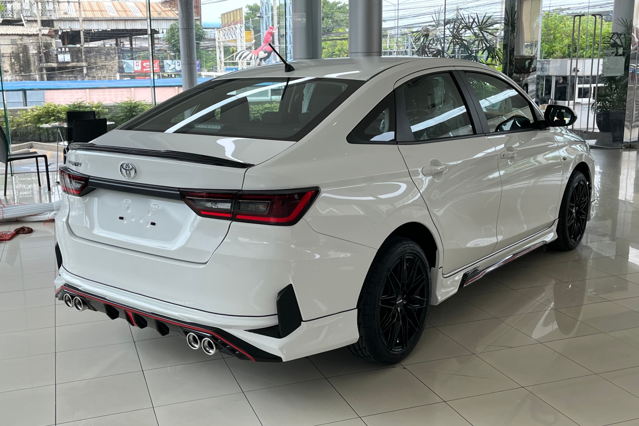 ชุดแต่งรถ-สเกิร์ต-สปอยเลอร์ Toyota New Yaris Ativ 2022 2023 2024