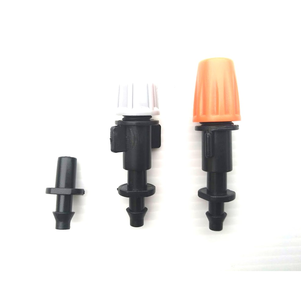 ข้อต่อ 6*4/7 ( 1 แพ็ก 20 ตัว ) สีดำ ต่อหัวพ่นหมอกกับสายไมโคร 4/7 หรือ สายไมโคร 5/7 เกษตร สวนกล้วยไม้ โรงเห็ด A011