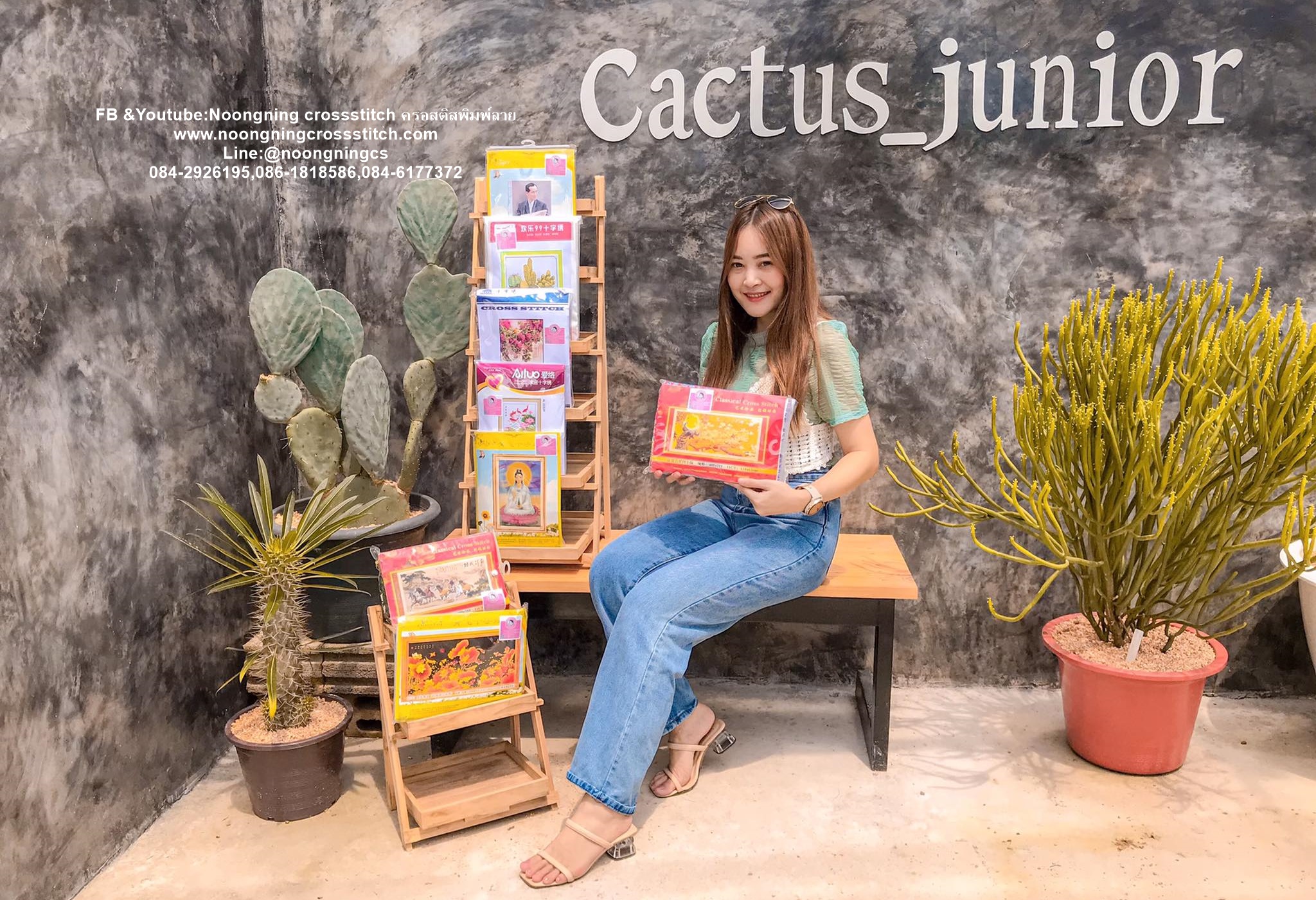 บ้านริมน้ำ ชุดปักครอสติส พิมพ์ลาย ครอสติสจีน งานฝีมือทำที่บ้าน DIY