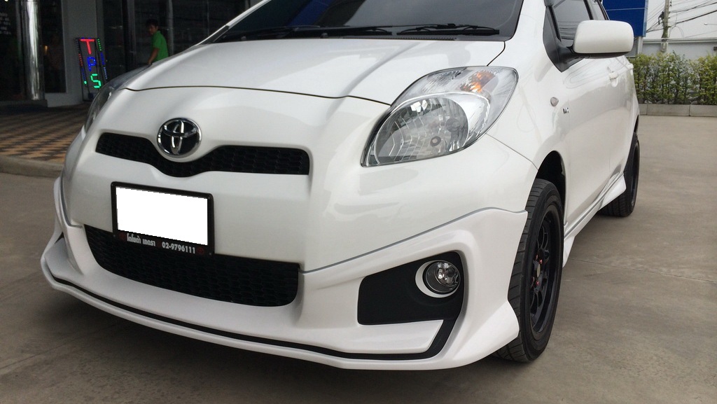 ชุดแต่งรถ สเกิร์ต-สปอยเลอร์ Yaris 2012-2013 ทรง TRD (V2)