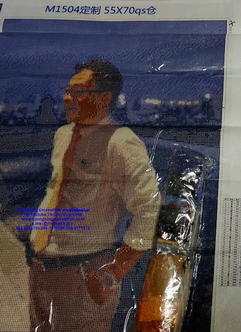 ครอสติสคริสตรัล สั่งทำ 55x70ซม รูปตัวเอง Diamond painting โมเสก ภาพติดเพชร งานฝีมือทำที่บ้าน DIY