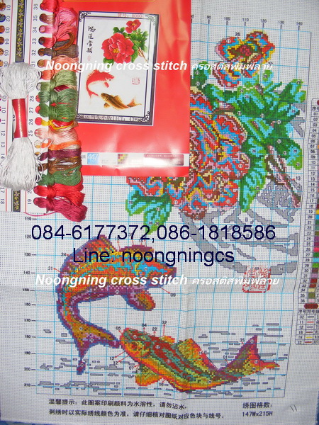 ช้าง ชุดปักครอสติส พิมพ์ลาย ครอสติสจีน งานฝีมือทำที่บ้าน DIY