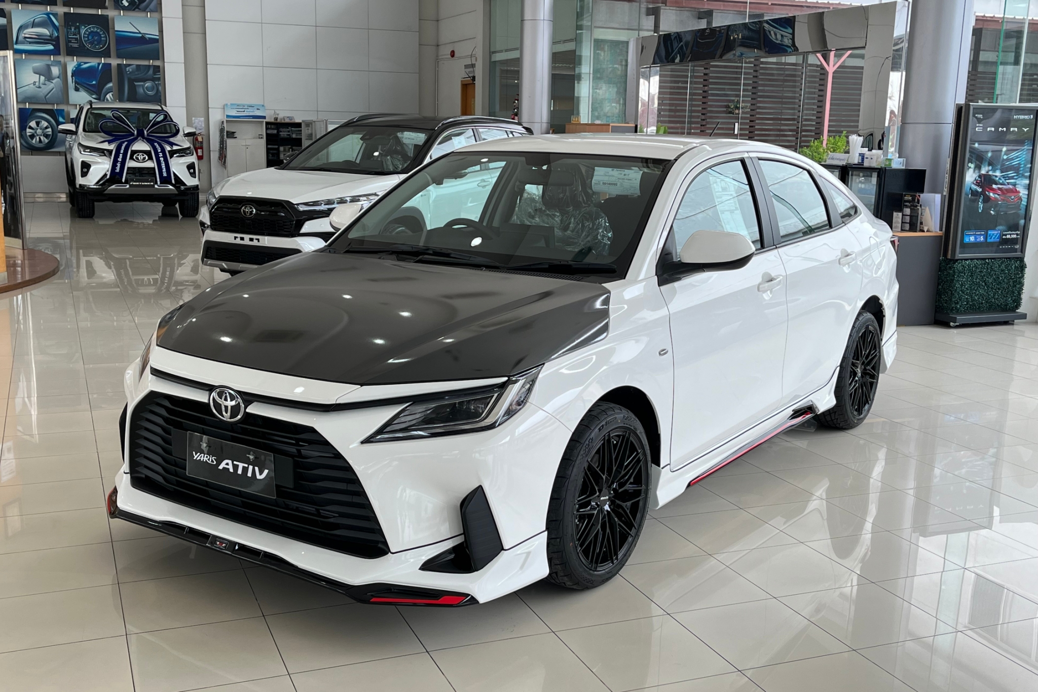 ชุดแต่งรถ-สเกิร์ต-สปอยเลอร์ Toyota New Yaris Ativ 2022 2023 2024