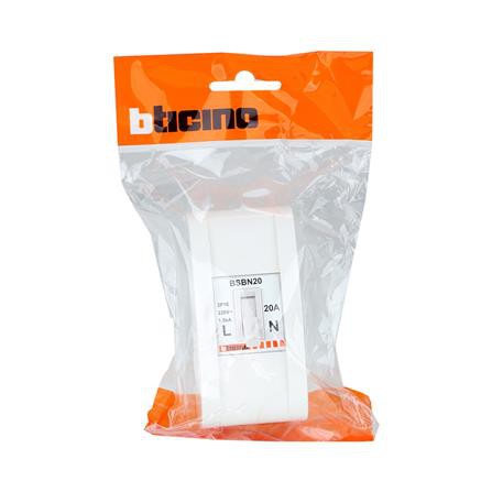เบรกเกอร์ลอย B-TICINO BSB1/20Bx เกรดไม่ลามไฟ และทนทานต่อแรงกระแทก