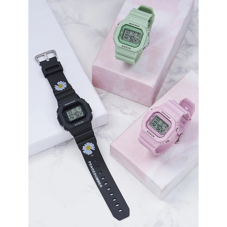 !!สินค้าขายดี!! นาฬิกาข้อมือดิจิตอลสำหรับคุณผู้หญิง Daisy Watch