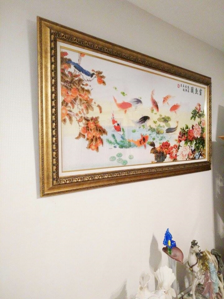 รัชกาลที่9และราชินี ชุดปักครอสติส พิมพ์ลาย ครอสติสจีน งานฝีมือทำที่บ้าน DIY