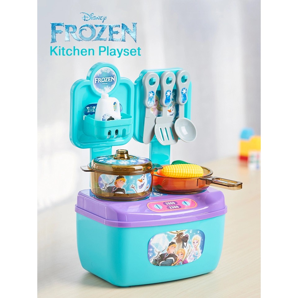 !!สินค้าขายดี!! ของเล่นเด็ก Disney Frozen ชุดเครื่องครัว ลายลิขสิทธิ์แท้ ของเล่นเสริมพัฒนาการ FROZEN Kitchen Playset