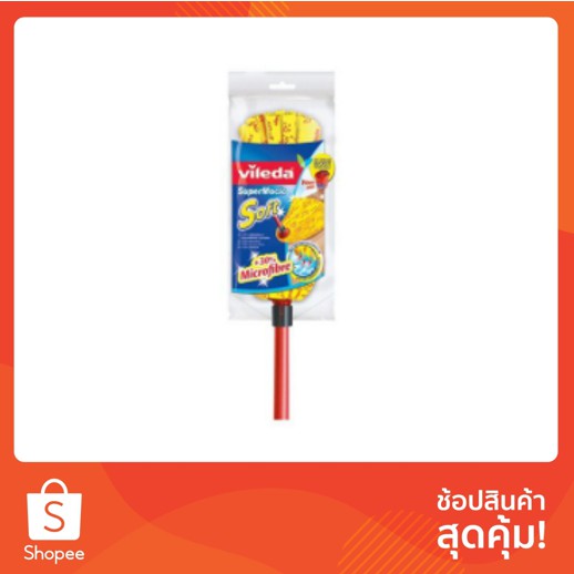 ไม้ม็อบจุกซุปเปอร์โมซิโอซอฟท์ VILEDA | VILEDA | 157530 อุปกรณ์ทำความสะอาด อุปกรณ์ความสะอาด จัดเก็บและทำความสะอาด ไม้ม็อบ