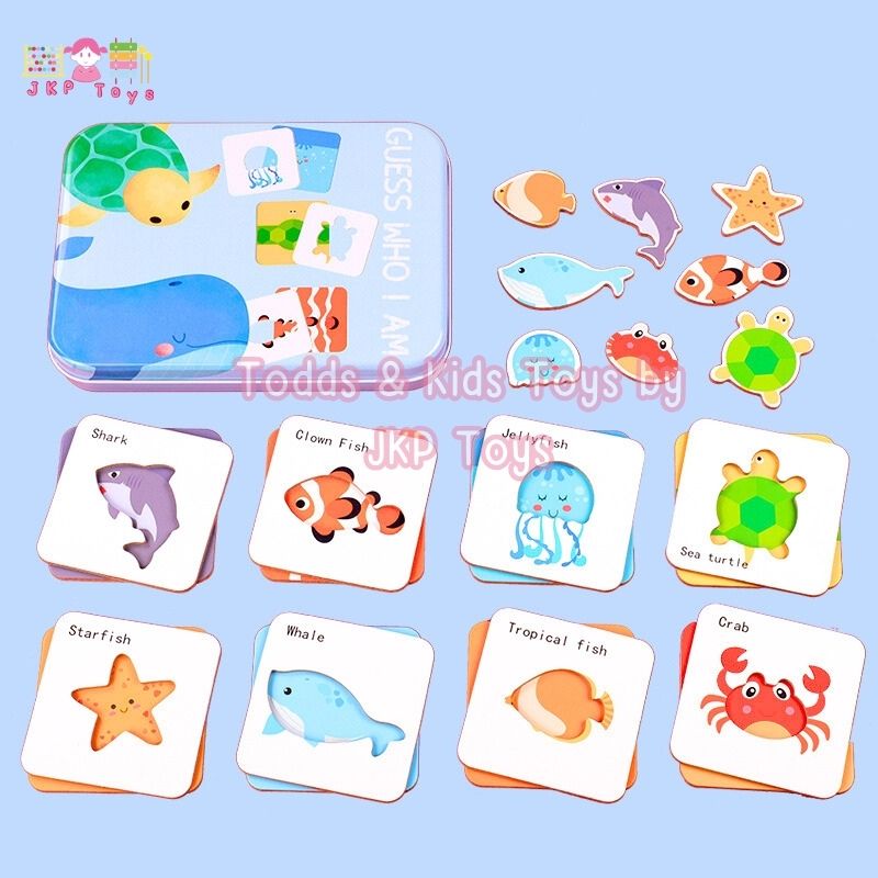 Todds & Kids Toys by JKP Toys จิ๊กซอว์จับคู่ เดาซิว่าฉันเป็นใคร พร้อมกล่องเก็บพกพาง่าย Guess who I am?