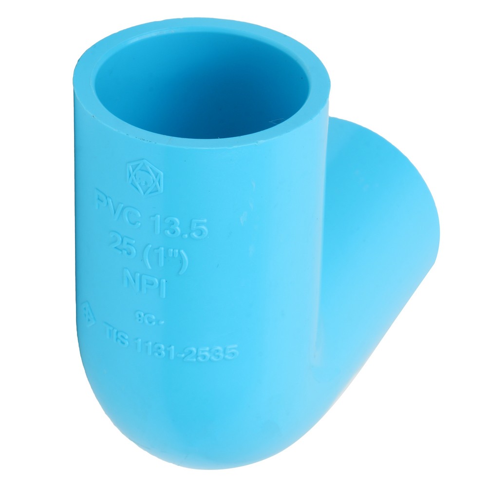 ท่อประปา ข้อต่อ ท่อน้ำ ท่อPVC ข้องอ 90-หนา SCG 1" สีฟ้า ELBOW 90 Socket PVC SCG 1" LIGHT BLUE