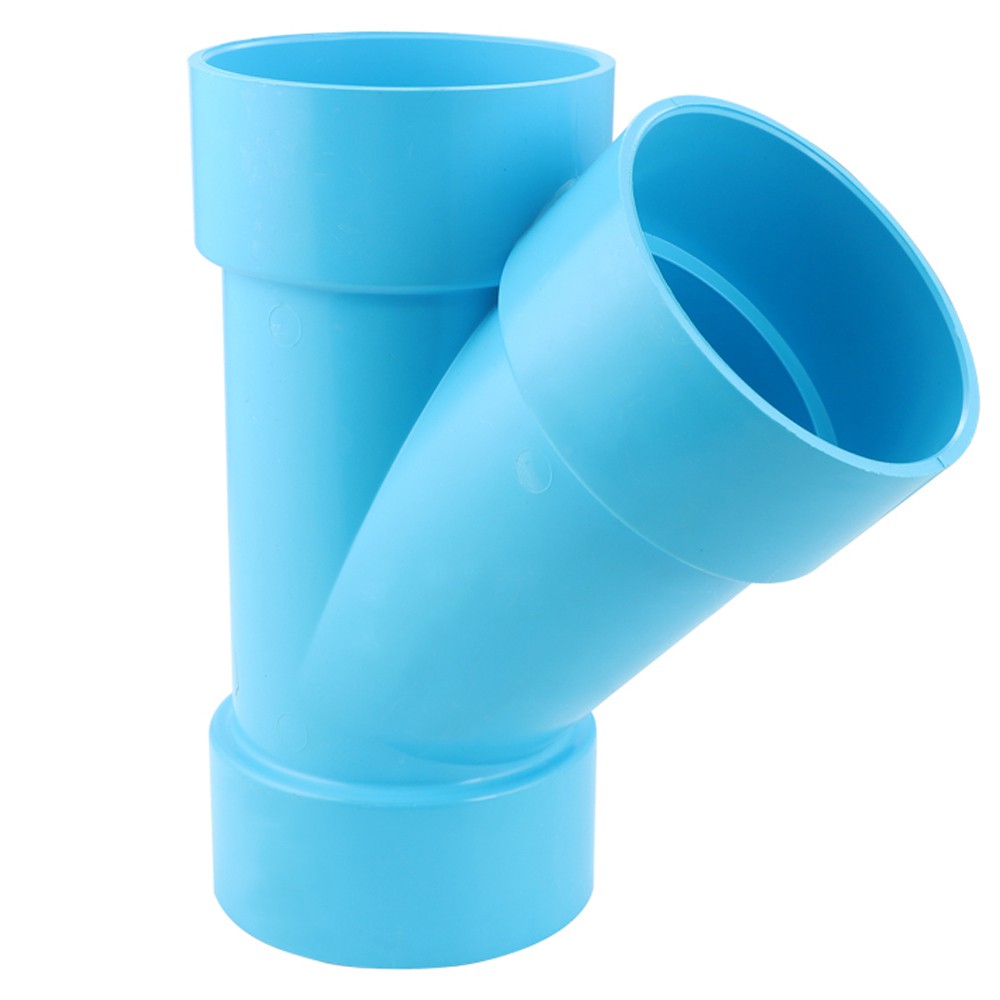 ท่อประปา ข้อต่อ ท่อน้ำ ท่อPVC สามทางวาย-บาง SCG 4 นิ้ว สีฟ้า FAUCET WYE PVC SOCKET SCG 4" LITE BLUE