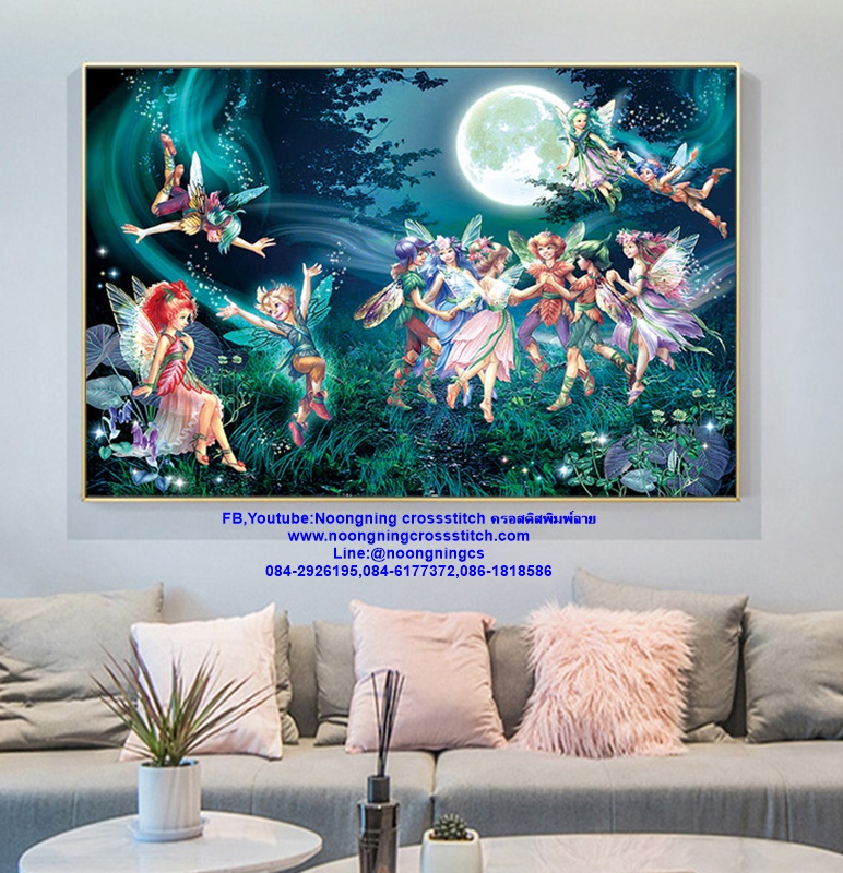 ผีเสื้อเด็ก ชุดปักครอสติส พิมพ์ลาย ครอสติสจีน งานฝีมือทำที่บ้าน DIY